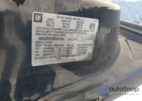 2014 GMC Yukon Denali из США, поврежденный, VIN 1GKS2EEFXER207824